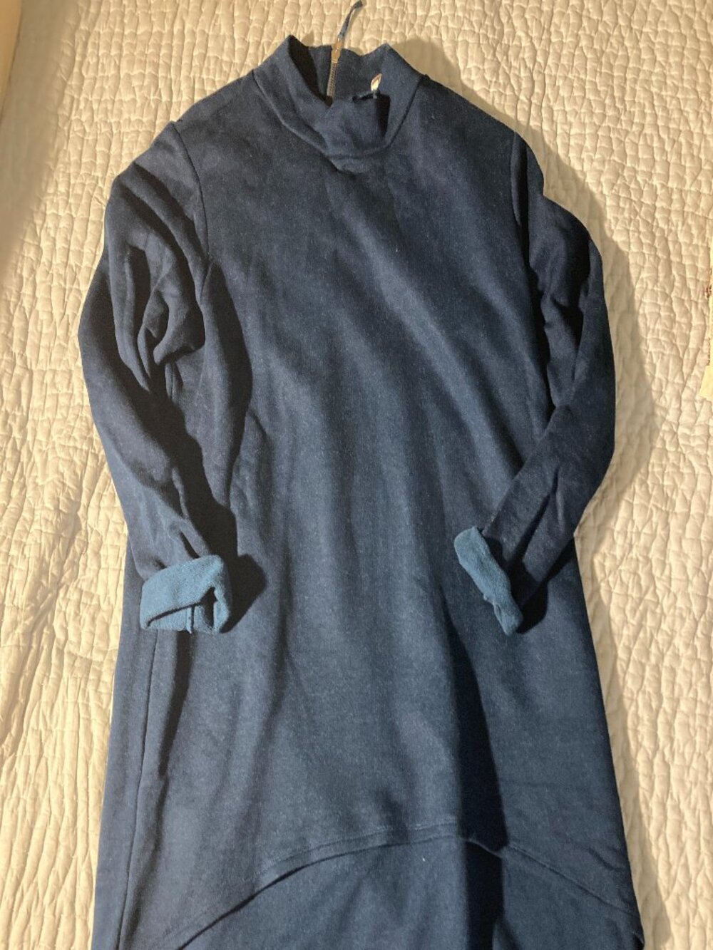 Poetry sport lux indigo blue dress zip back size 10